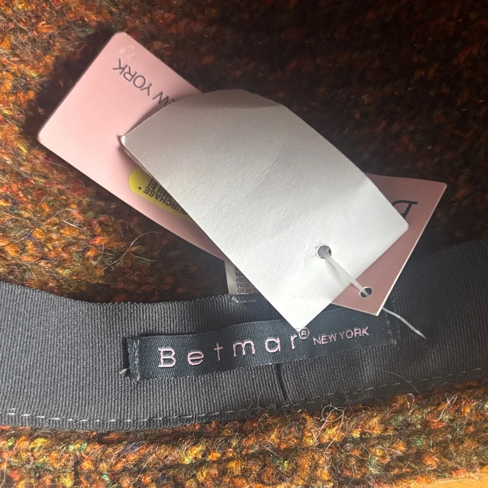 Betmar Multicolor Tweed Cloche Hat